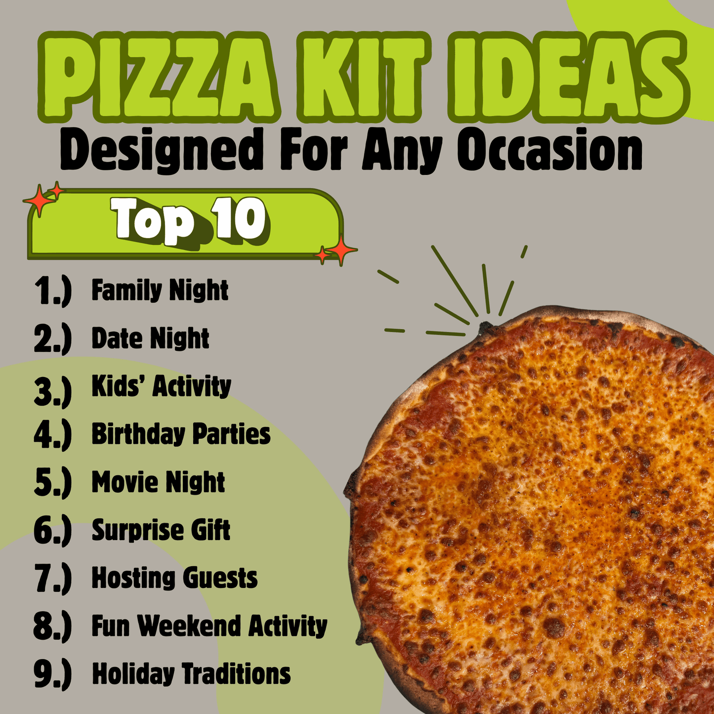 pizza kits for all occasions.