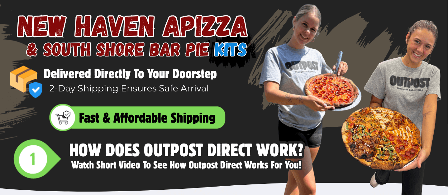 Outpost Direct two-day cold shipping for New Haven–style pizza and South Shore bar pies across the country